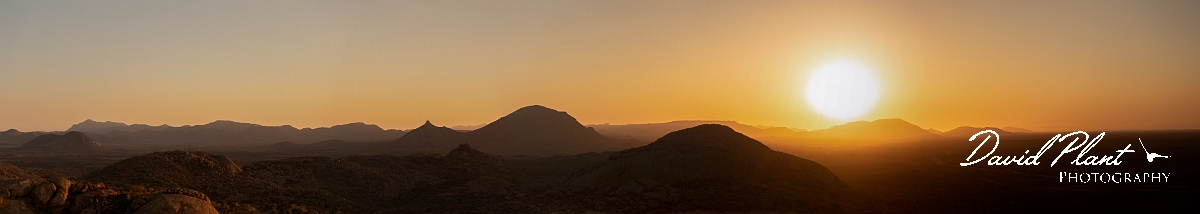 David Plant Photography - Wildlife Photography - Namibia - J.jpg - Sunset over the Erongo Mountains - Namibia