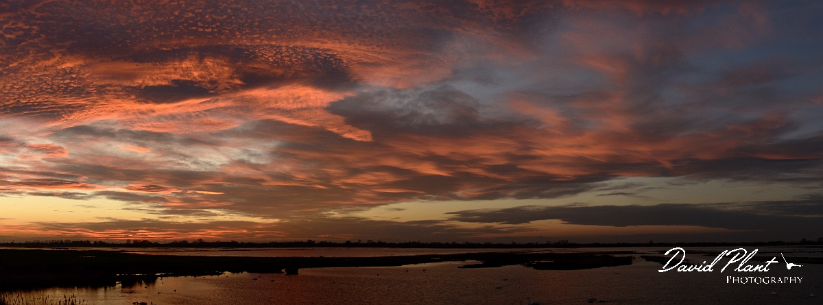 David Plant Photography - Wildlife Photography - Welney - A.jpg - Swirling clouds at sunset - Cambridgeshire