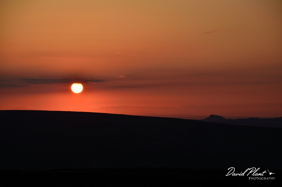 David Plant Photography - Wildlife Photography - Sunset - V.jpg - Full sun early summer sunset - North York Moors