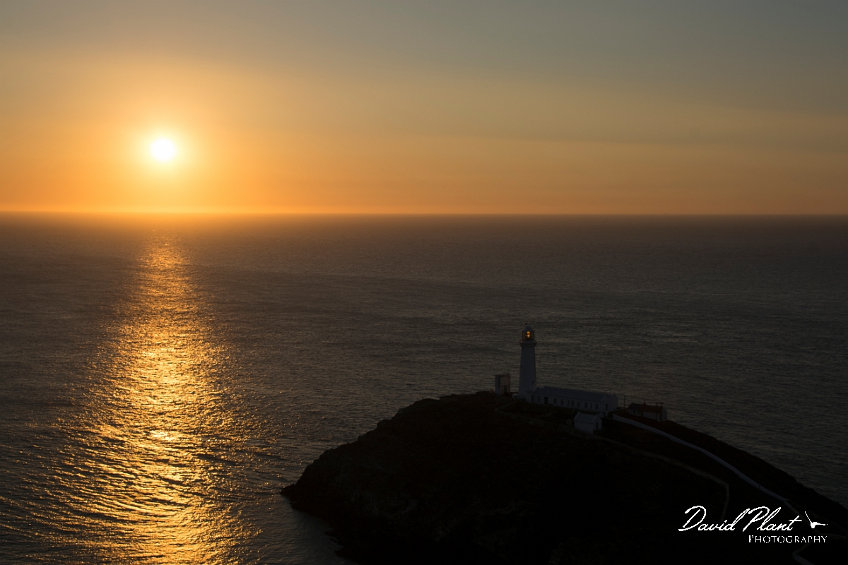 David Plant Photography - Wildlife Photography - Sunset - Y.jpg - Sunset over South Stack lighthouse - Anglesey